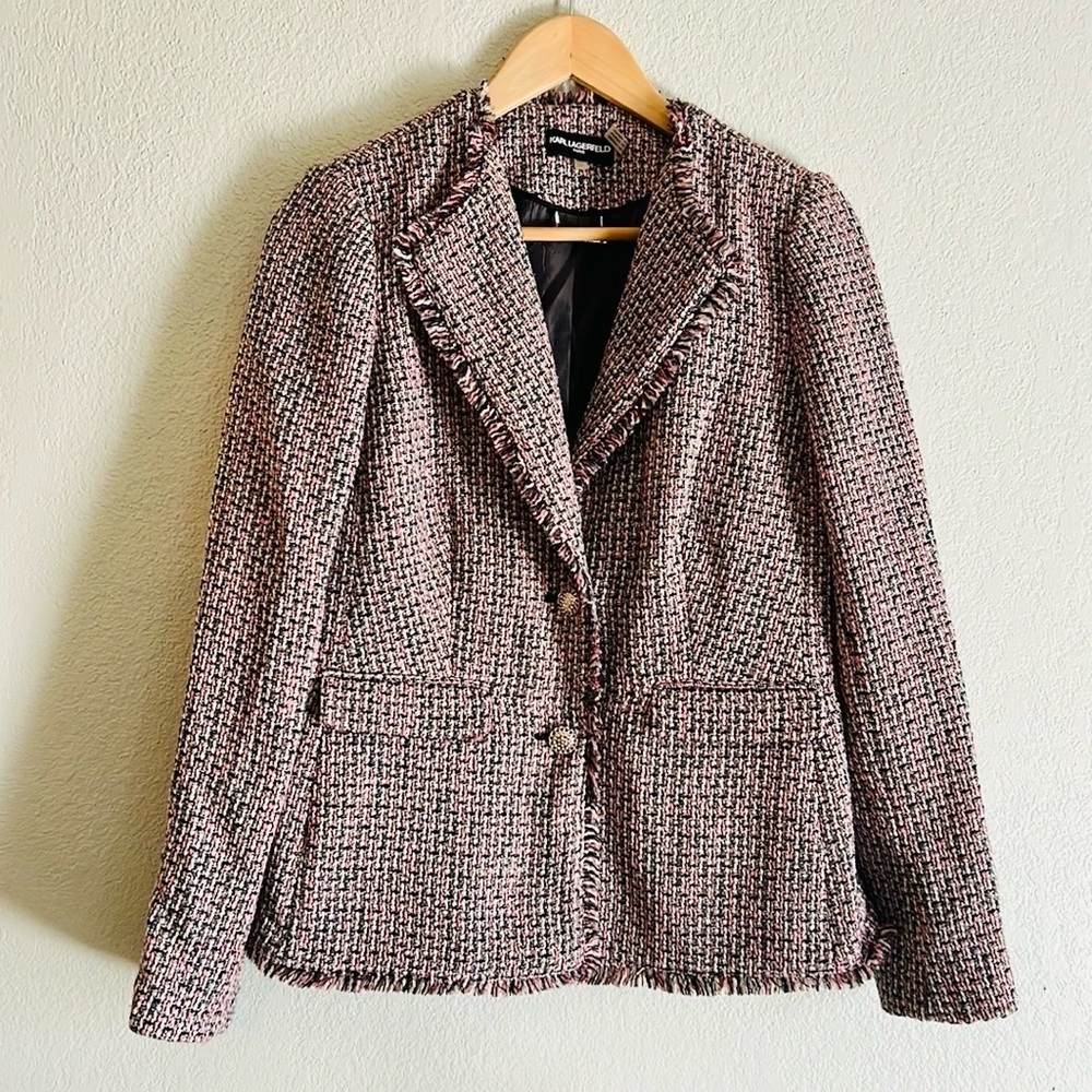 Karl Lagerfeld Tweed Blazer